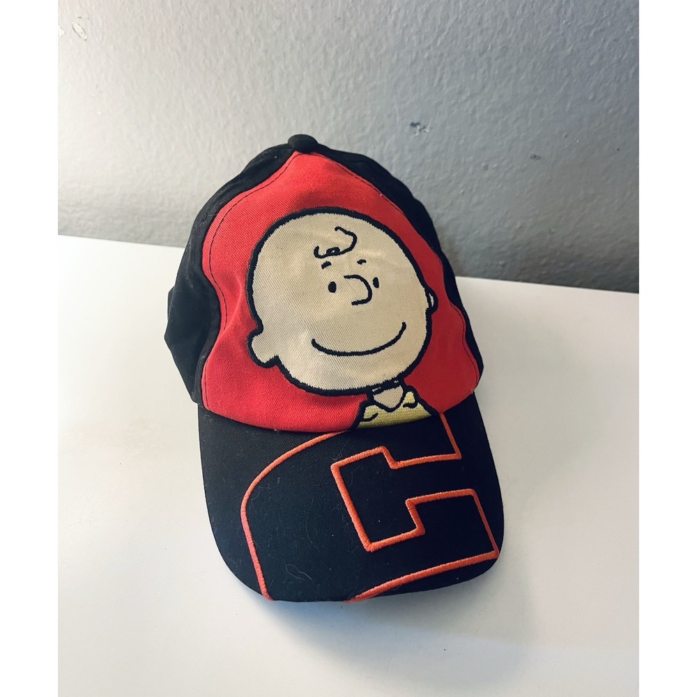 Peanuts Charlie Brown Hat Baseball‎ Cap Red Kids Htf